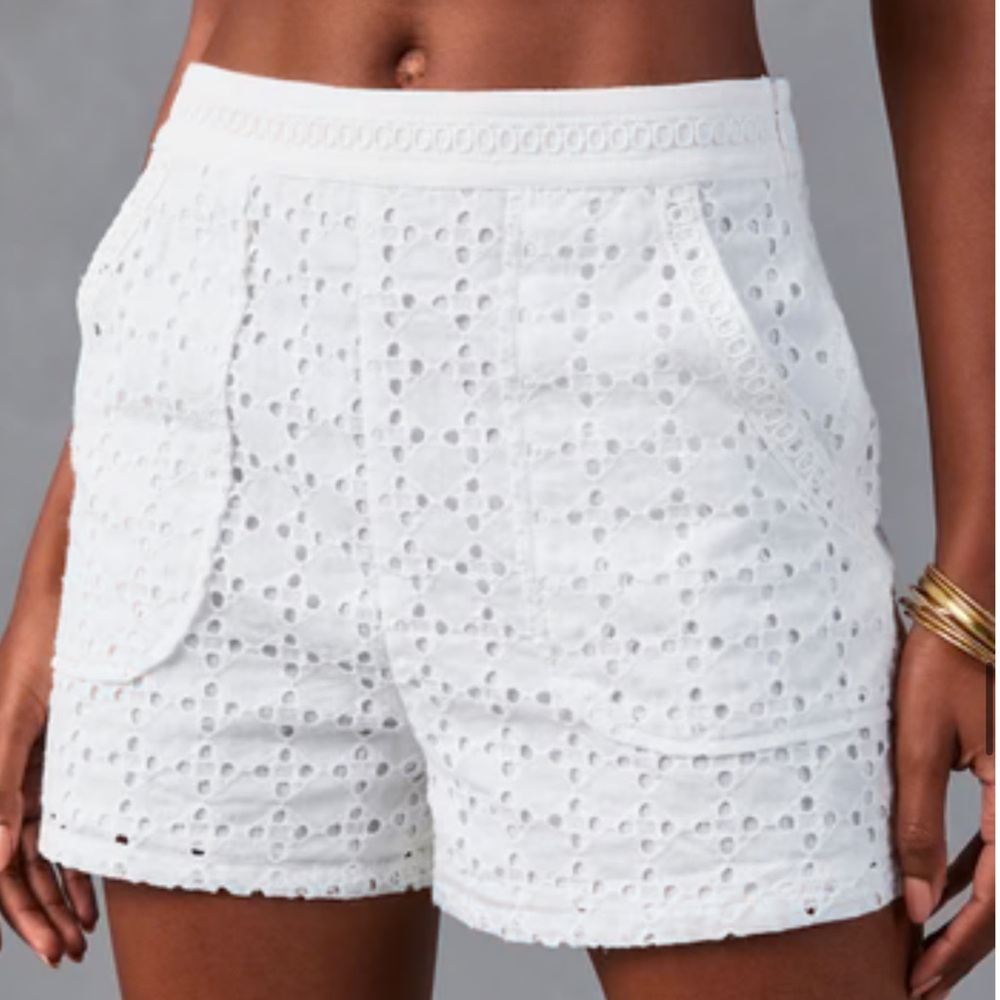 NWOT White Eyelet Shorts